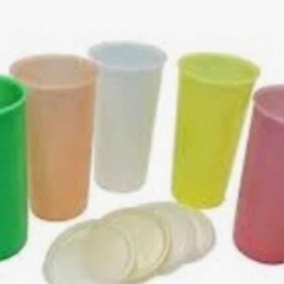 Vtg Tupperware {4 pack} #295 Tupperware Seal for 9oz Tumbler - Picture 14 of 15